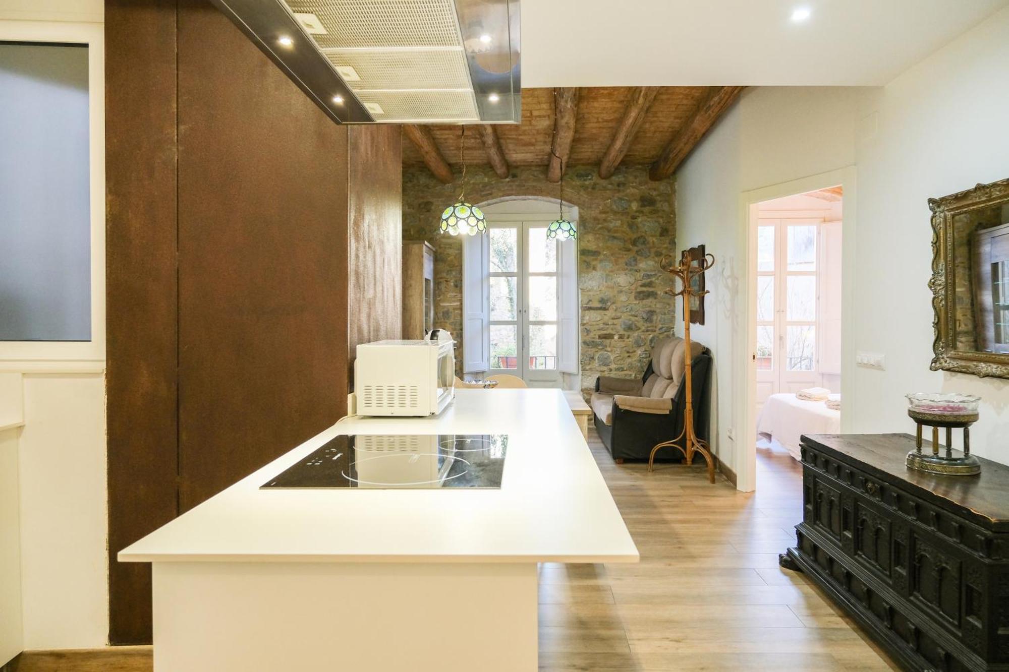 Ganganell Centre Apartamento Con Patio Besalú Extérieur photo